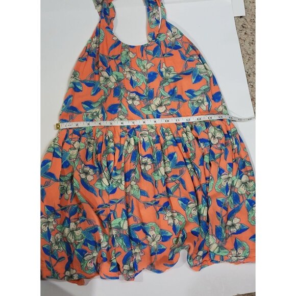 Free People Floral Dear You Sundress With Ruffled Straps & Scoop Neck Size XS - Picture 5 of 9